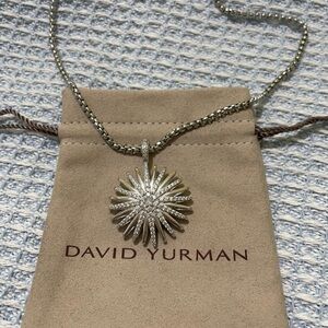 David Yurman Silver Starburst Necklace
